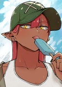 朱天桃子は倒せない_番外編_休載イラスト